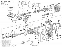 Bosch 0 601 125 741 Drill 110 V / GB Spare Parts